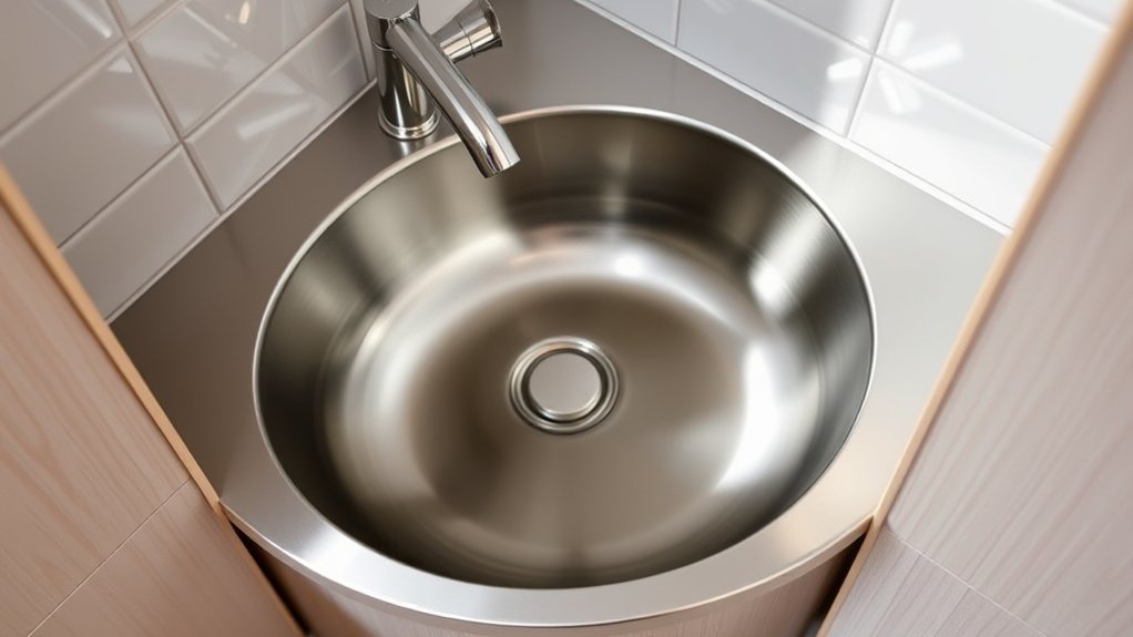 33 inch corner sink size