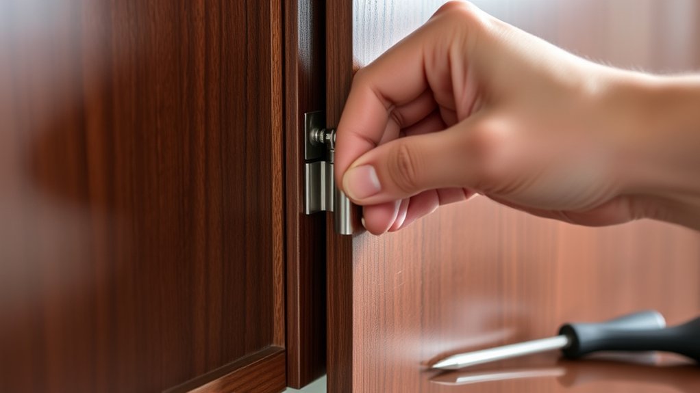 adjusting kitchen cabinet hinges