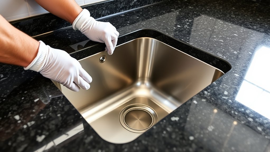 apply sealant tighten hardware