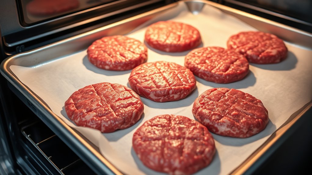bake burgers in oven