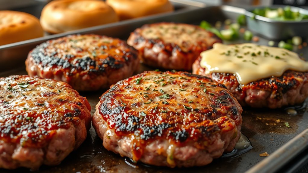 bake juicy hamburgers easily