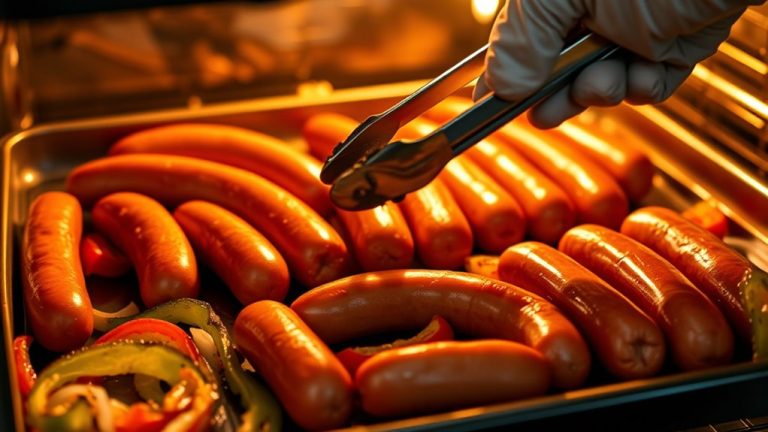 bake sausages in oven