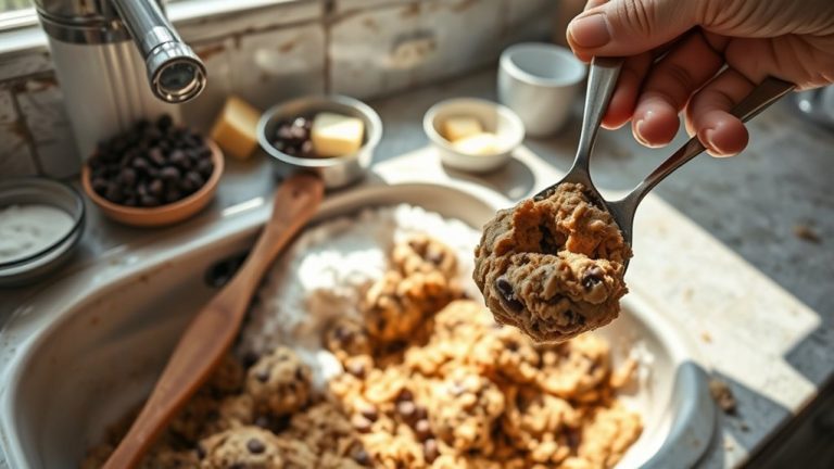 baking cookies with kitchen sink