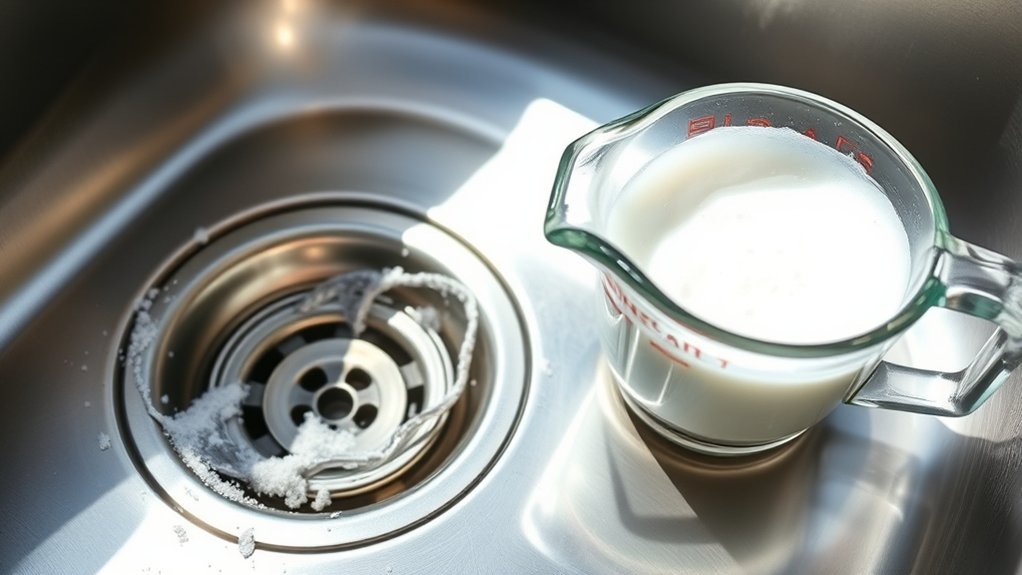 baking soda vinegar drain