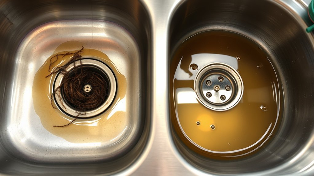 build up causes sink clogs