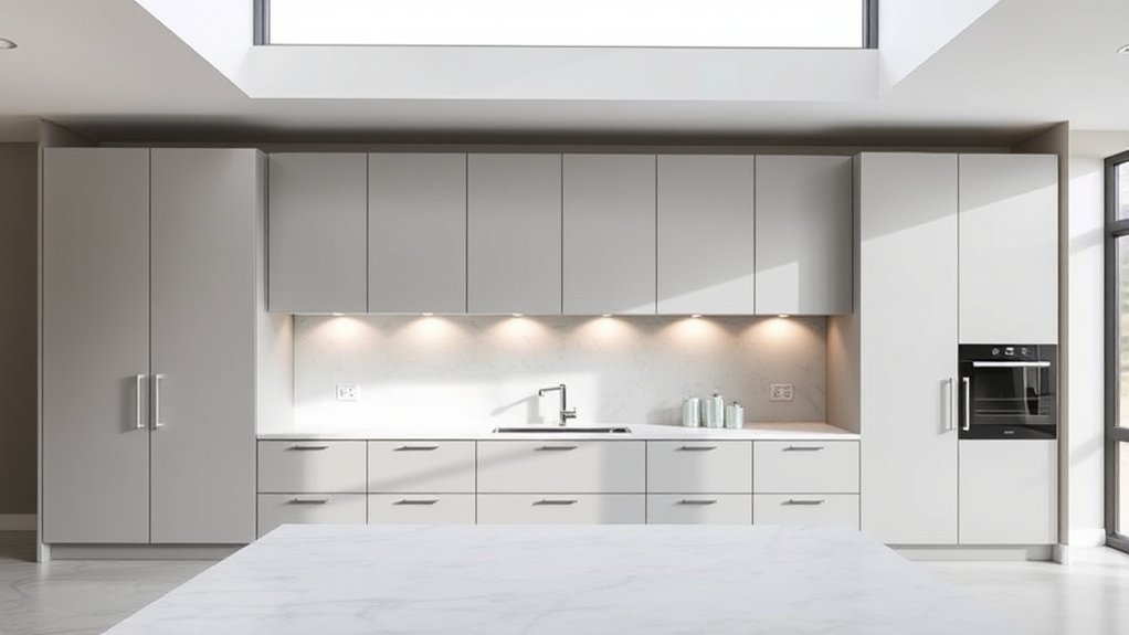 choosing stylish wide cabinetry
