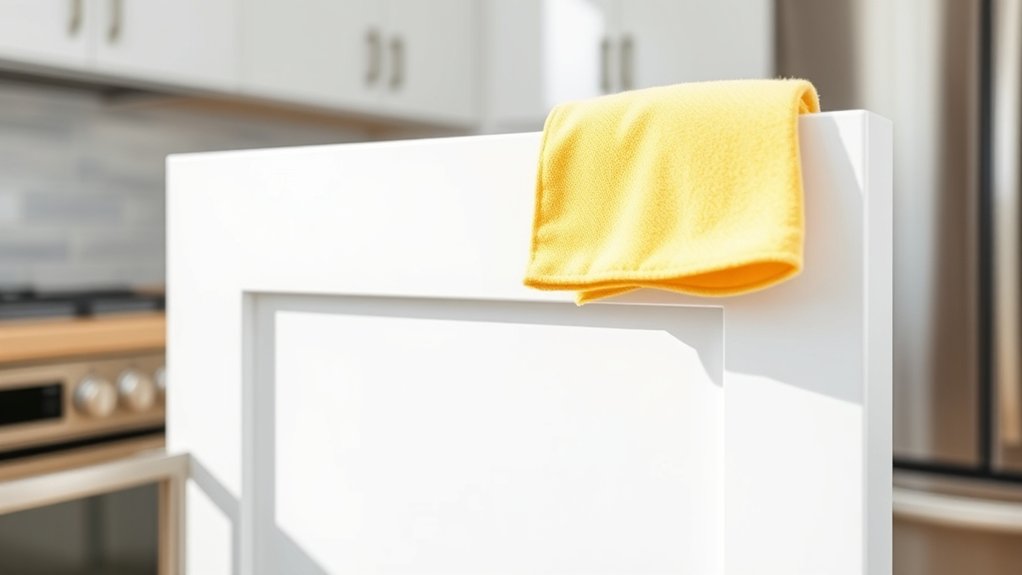 clean cabinets remove grease
