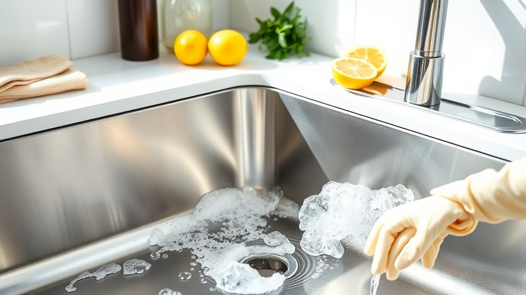 clean simple kitchen sink