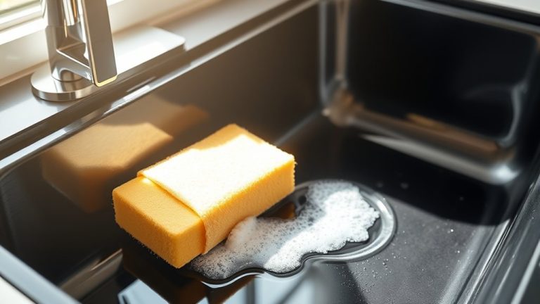 cleaning black kitchen sinks