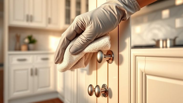 cleaning cabinet hardware thoroughly