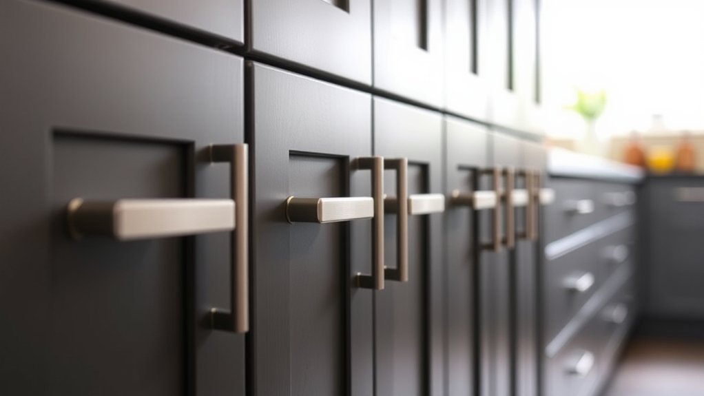 consistent cabinet handle placement