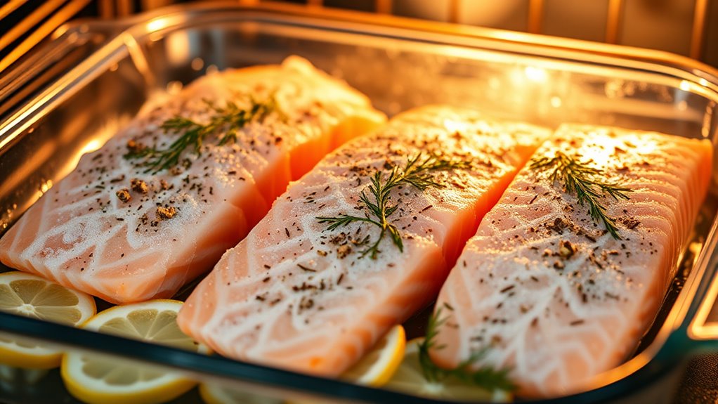 cook frozen salmon oven