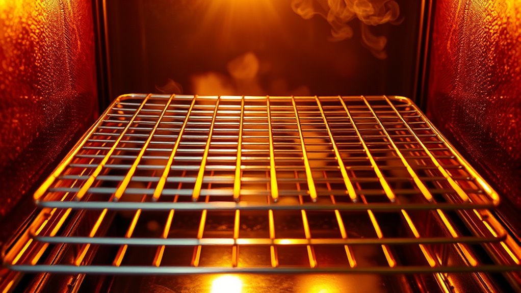 cooling rack in oven
