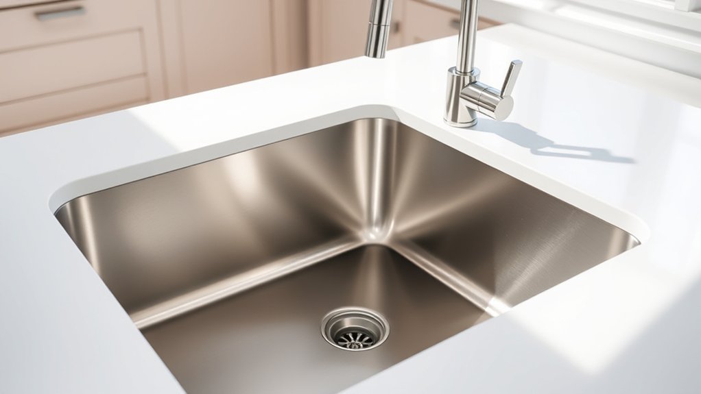 durable low maintenance kitchen sinks