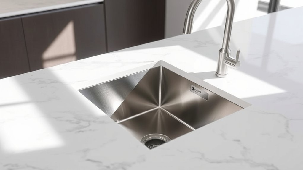 durable stylish sink materials