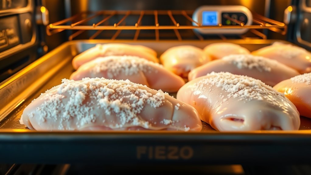 evenly cook frozen chicken