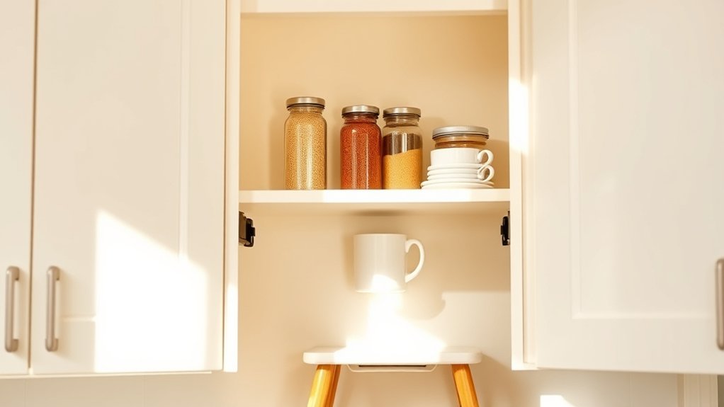 extendable grabbers and sliding shelves