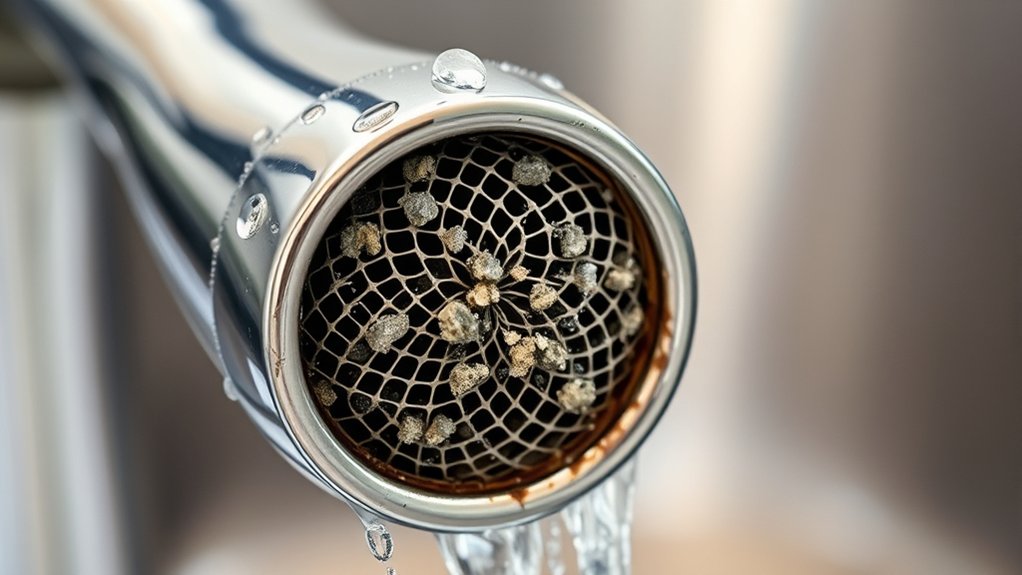 faucet clogging from deposits