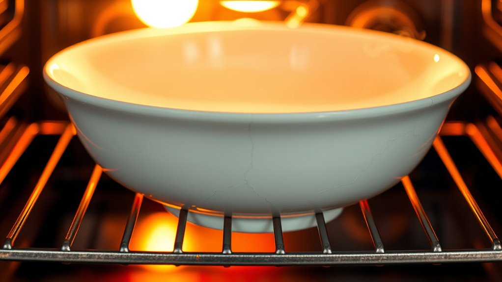 fragile not oven safe