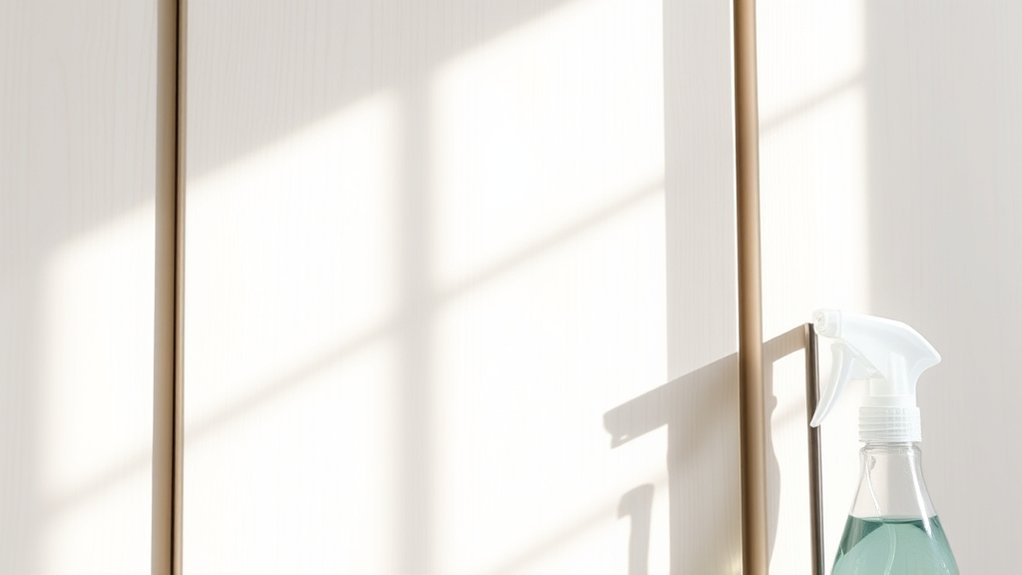 gentle cleaning for spotless cabinets