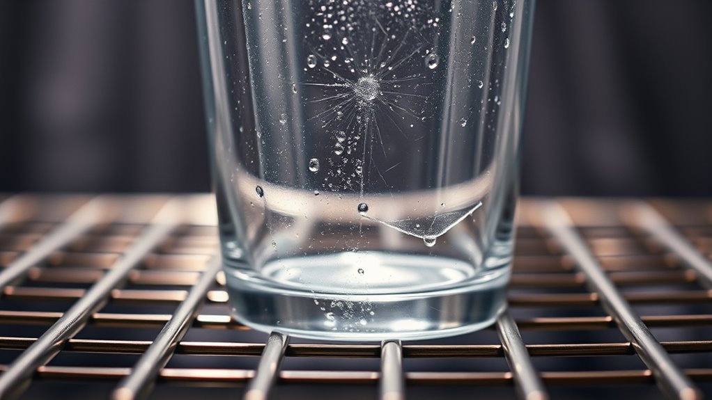 glass shatters from heat