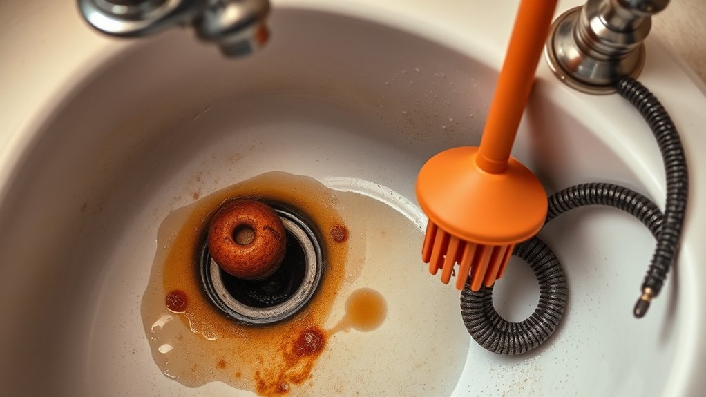 identify and clear drain blockage