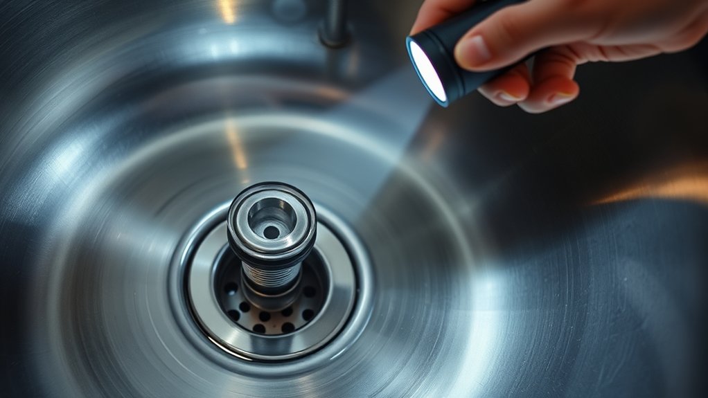 identify sink gurgling severity
