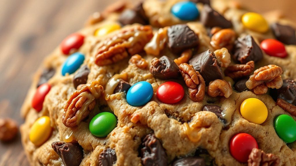 indulgent mixed ingredient cookie