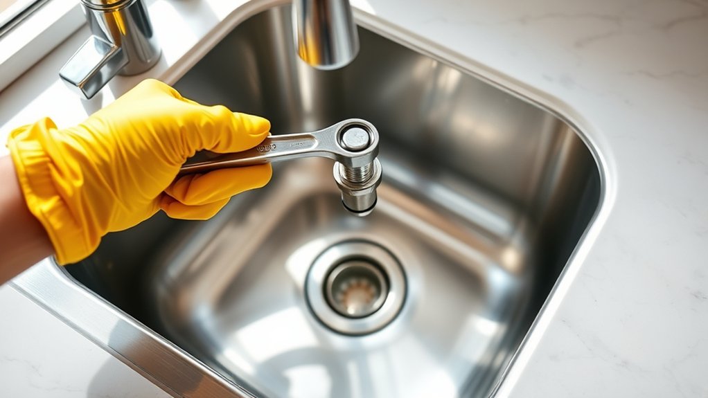 installing a kitchen faucet