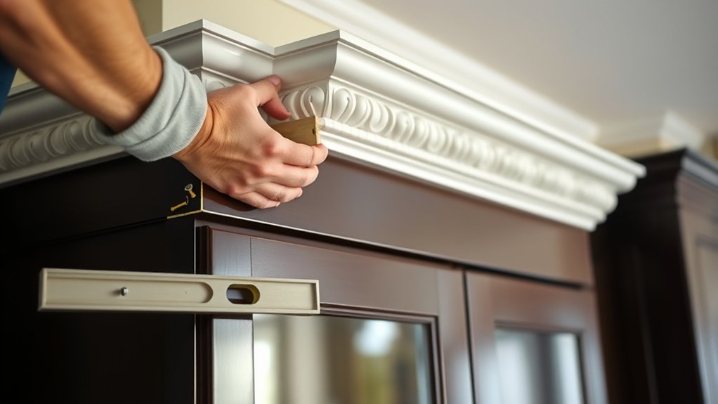 installing cabinet crown molding