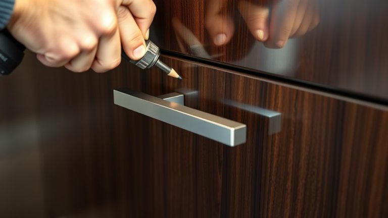 installing cabinet handles smoothly