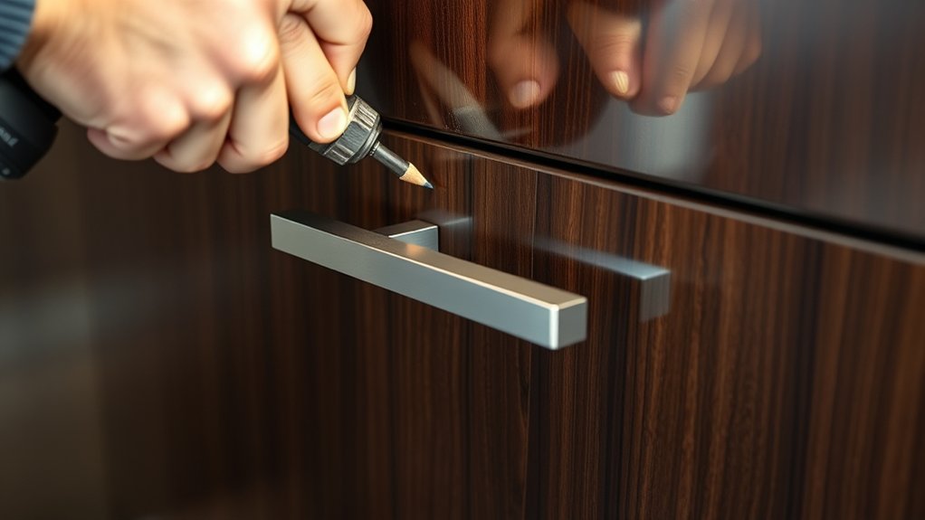 installing cabinet handles smoothly
