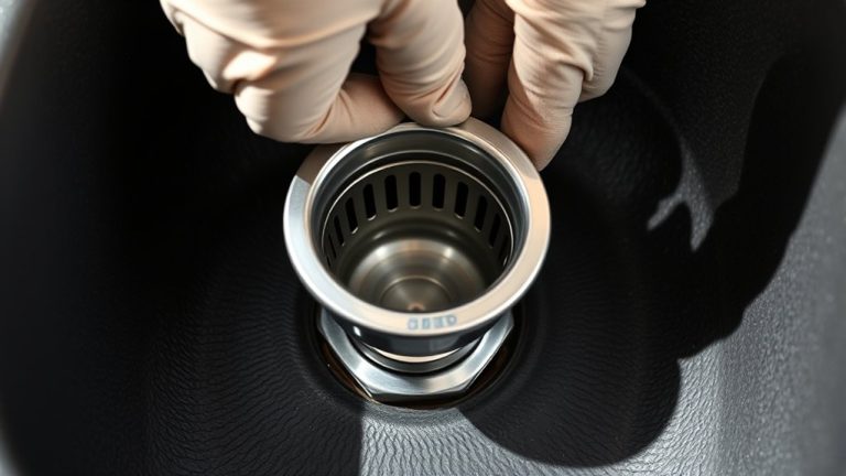 installing cast iron sink strainer