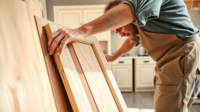 kitchen cabinet makeover process
