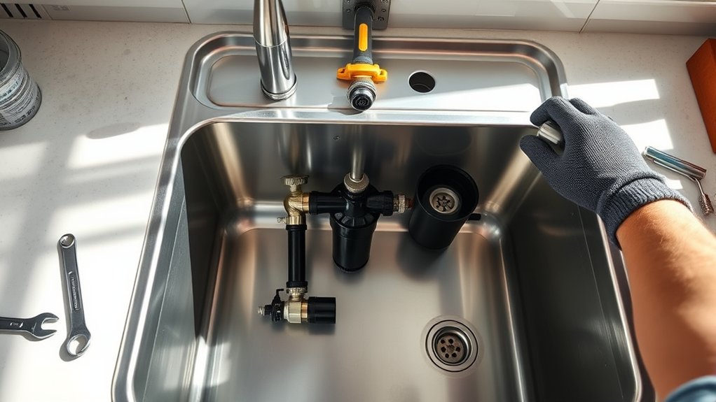 kitchen sink installation instructions