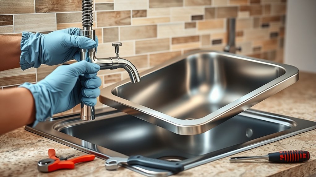 kitchen sink replacement instructions