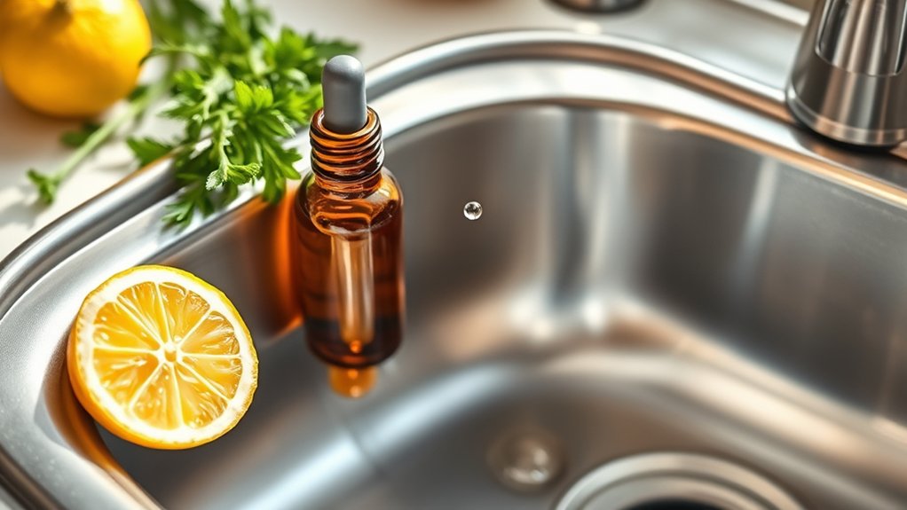 lemon and essential oils