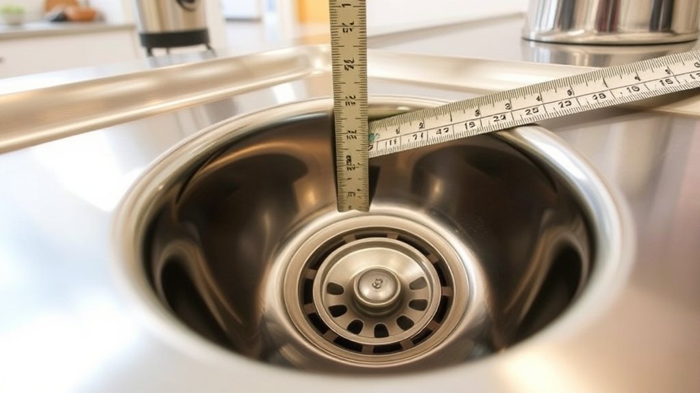 measure drain and outlet