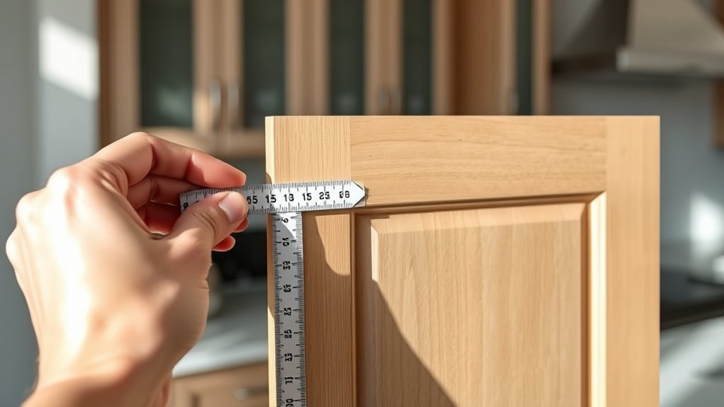 measure hinge hardware placement