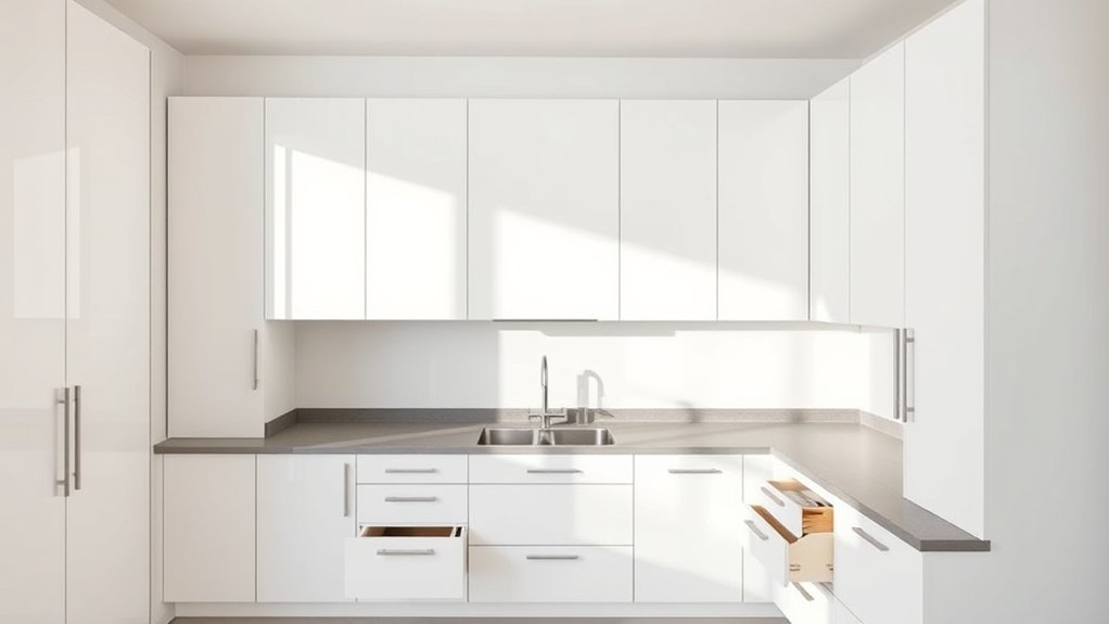 modern sleek cabinet design