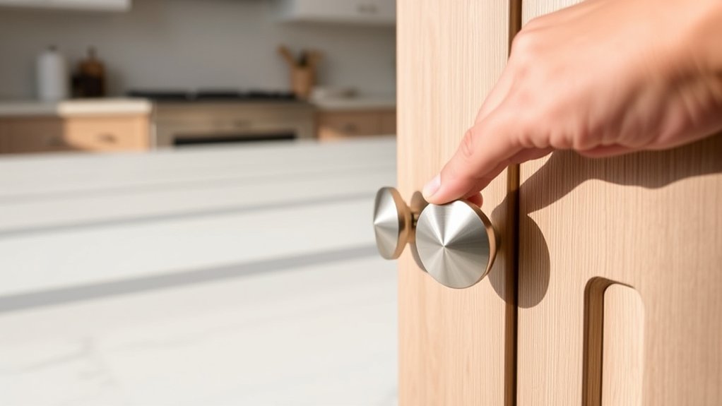optimal cabinet knob placement