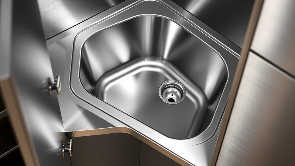 optimal corner sink choices