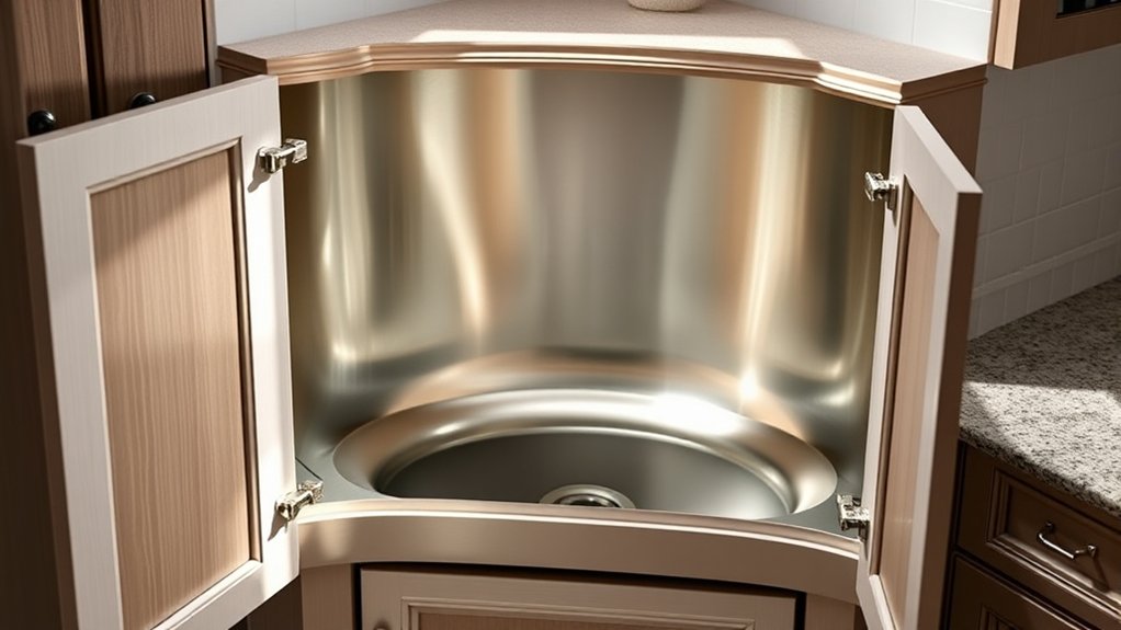 optimal corner sink sizes