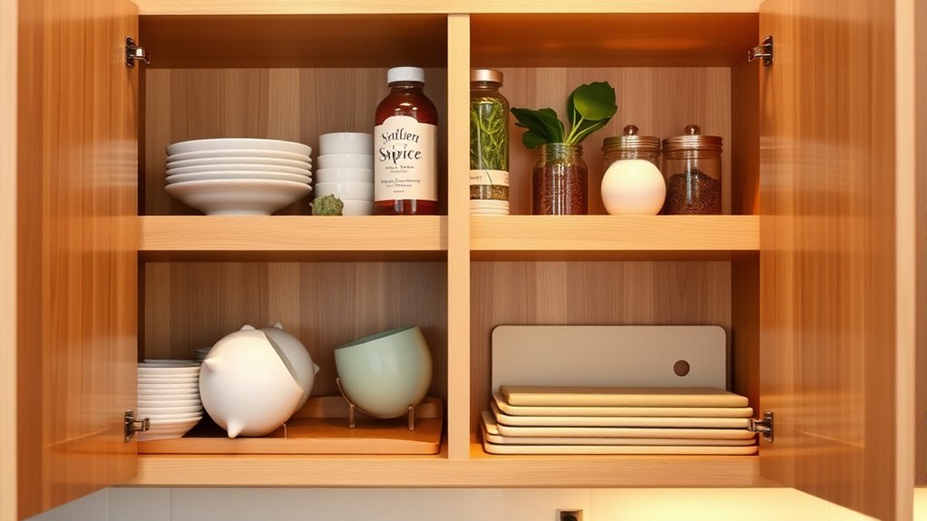 optimize corner cabinet storage