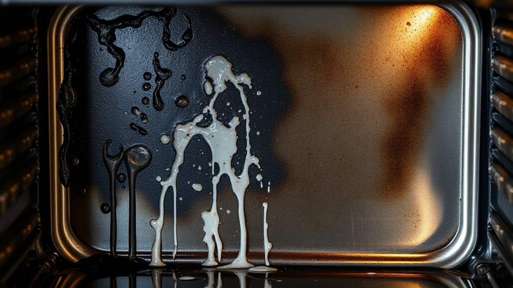 oven damage from harsh chemicals