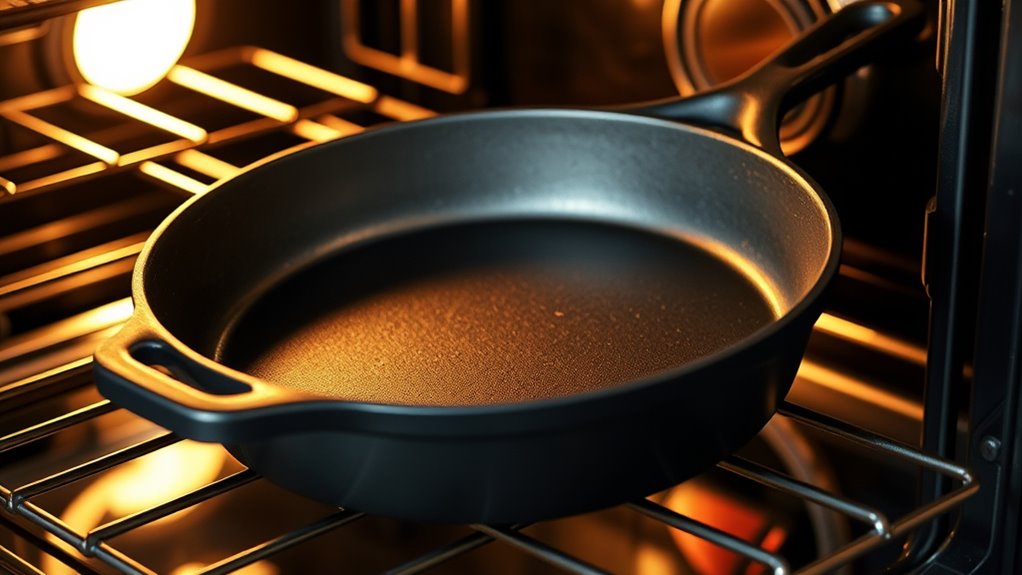 oven enhances skillet seasoning