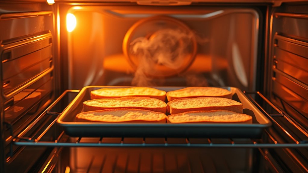 preheat clean safe bread