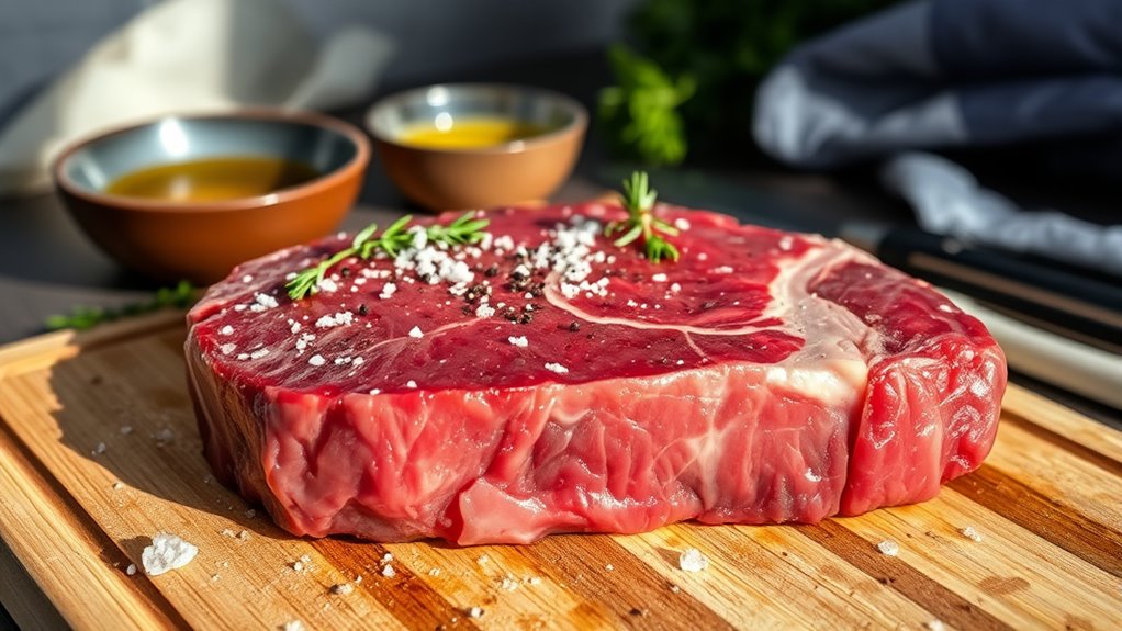 prepare steak for oven