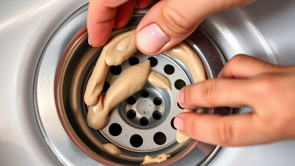 proper plumber s putty application