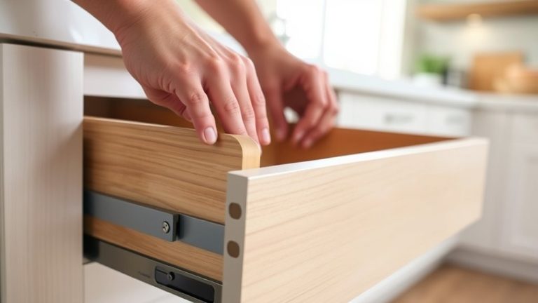 removing kitchen cabinet drawers